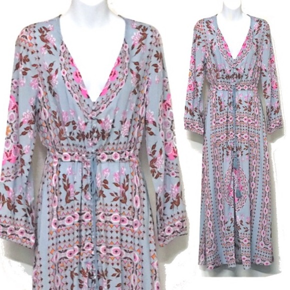 Pandora Printed Maxi DRESS Gown Aquarium Mandala - Picture 4 of 5